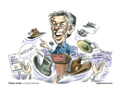 Huntsman's base: The press