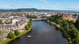 The River Ness flows through Inverness