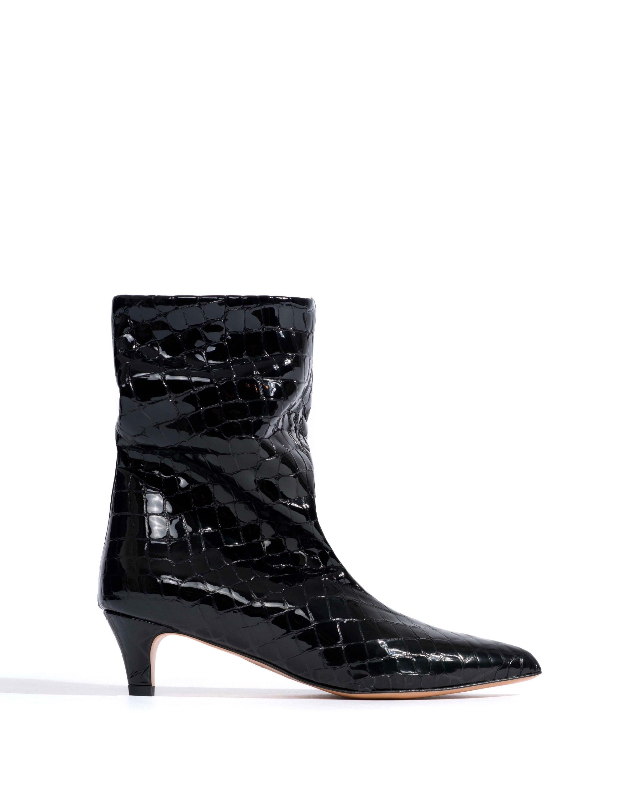 Vully 40 Polished Croco Calf Black