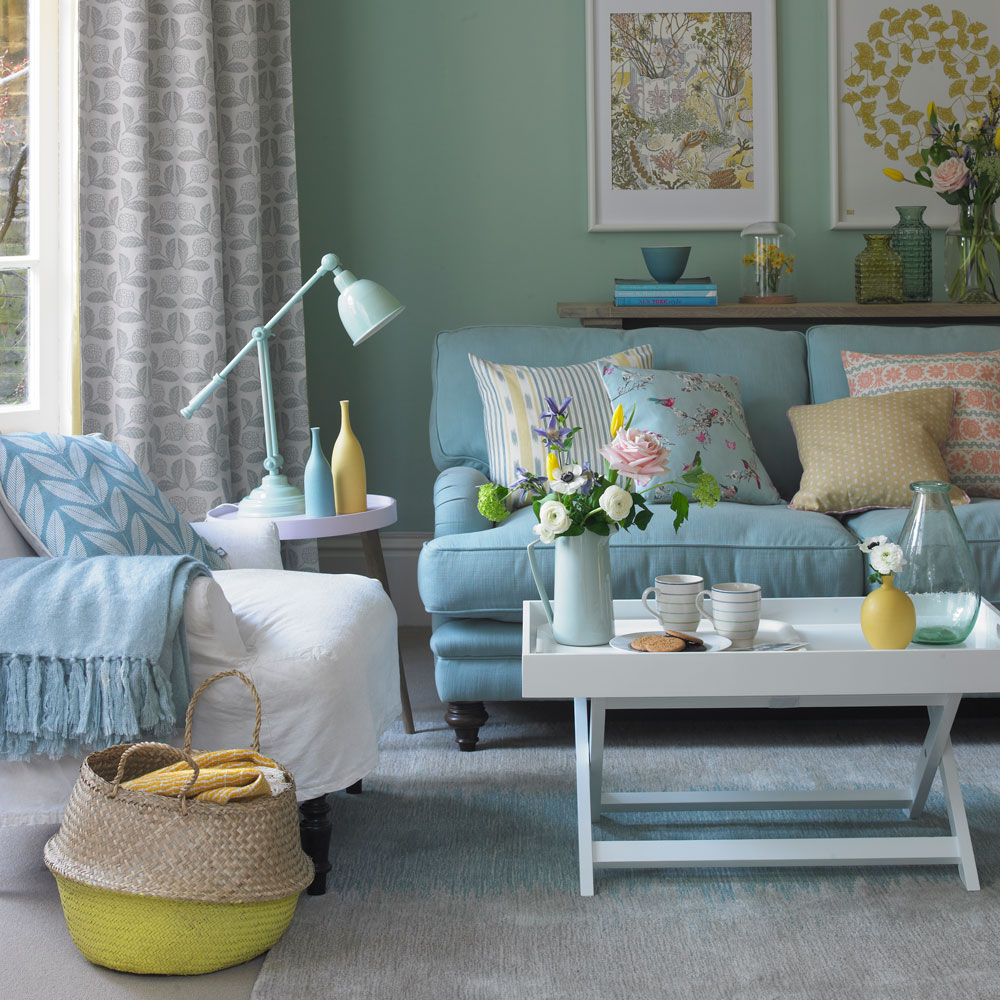 Privileged dash wine Duck egg living room ideas to create a serene colour scheme | Ideal Home