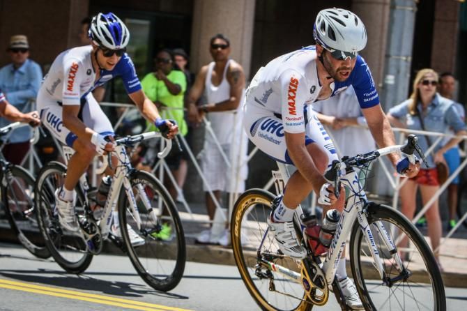 Jonny Clarke (UnitedHealthcare) leading the break.