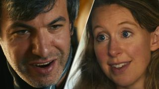 Nathan Fielder and Elizabeth Holmes in You Can See Everything