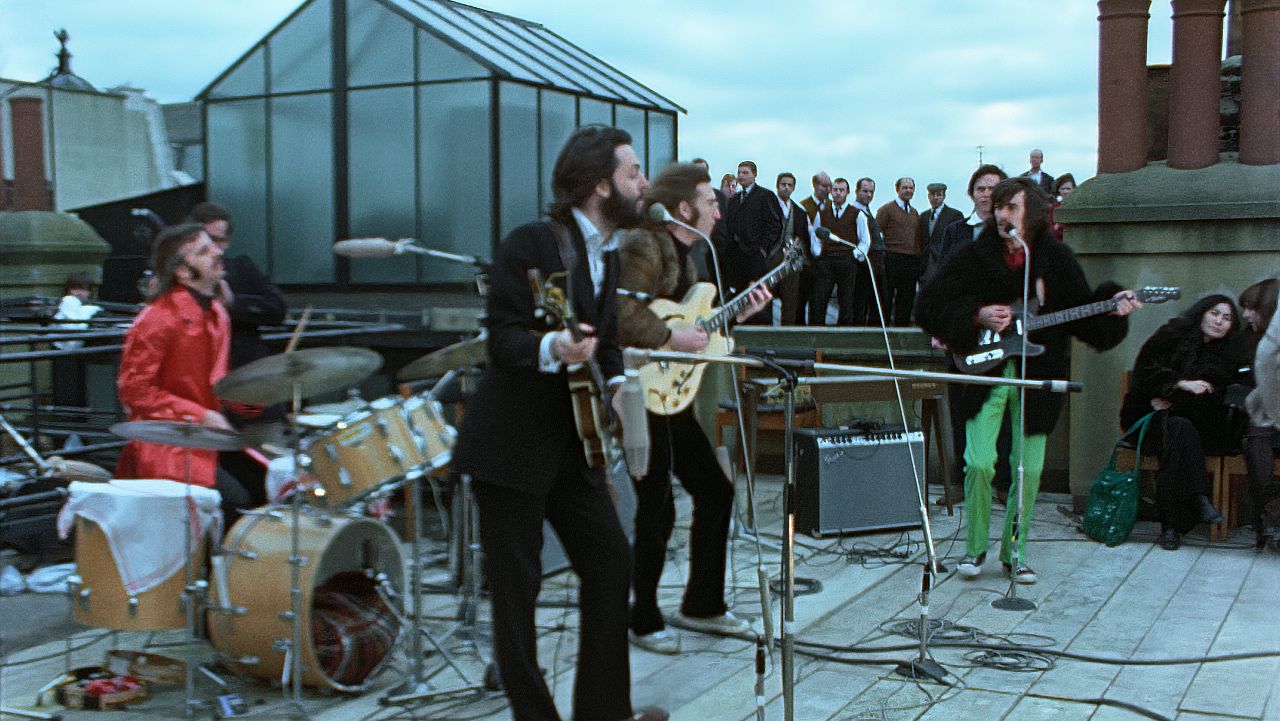 The Beatles rooftop concert in 1969