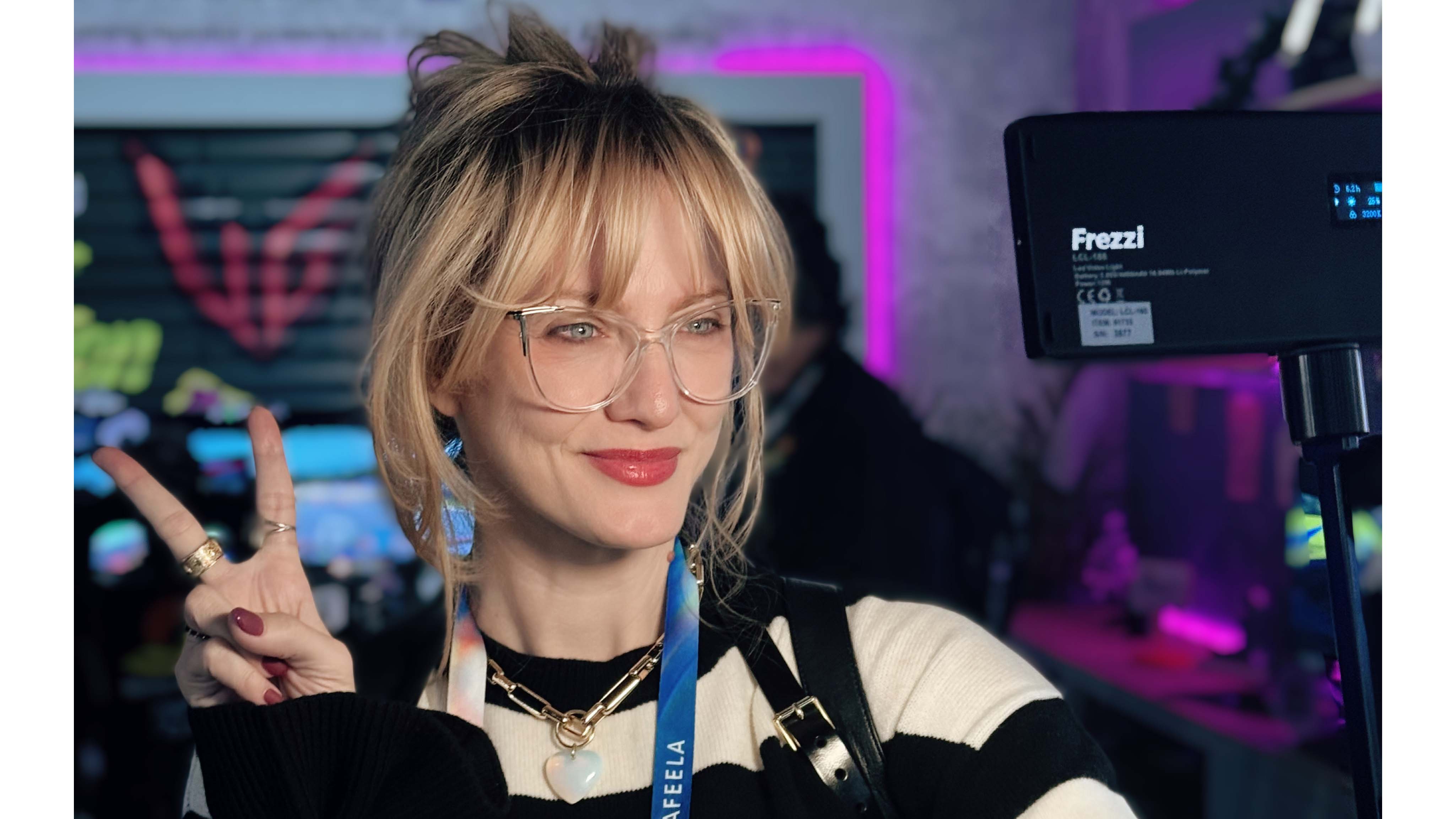 Ashley Esqueda of Rowdy Skeleton using the Frezzi Pocket Light