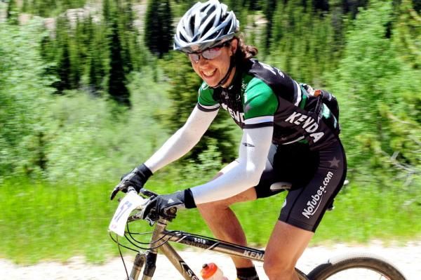 Mary McConneloug (Kenda) lost several minutes due to a flat tire.