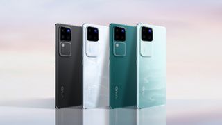 Four different colour variants of the V30 Pro