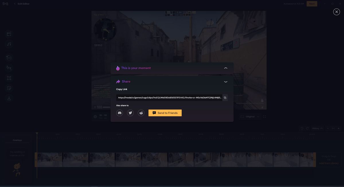 Screenshot of Medal.tv's mobile, desktop, and web apps.