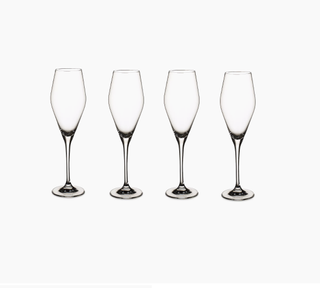 Champagne flutes from Saks Fifth Avenue.