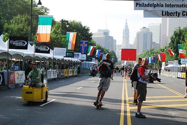 The start line before the race