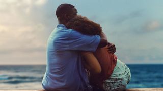 Sterling K. Brown and Taylor Russell in Waves