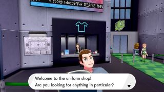 Pokemon Sword and Shield uniform shop
