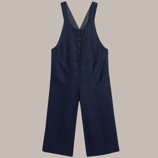 Viola Sleeveless Linen Dungaree