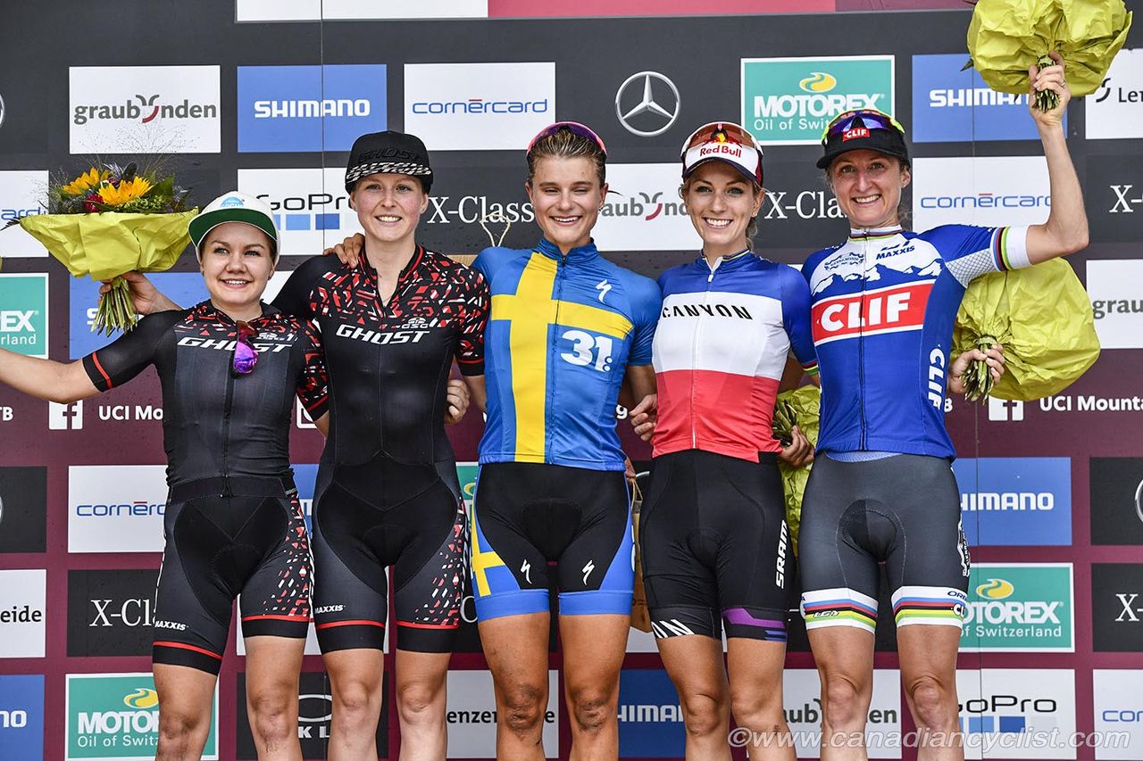 l to r: Sina Frei, Anne Terpstra, Jenny Rissveds, Pauline Ferrand Prevot, Catharine Pendrel