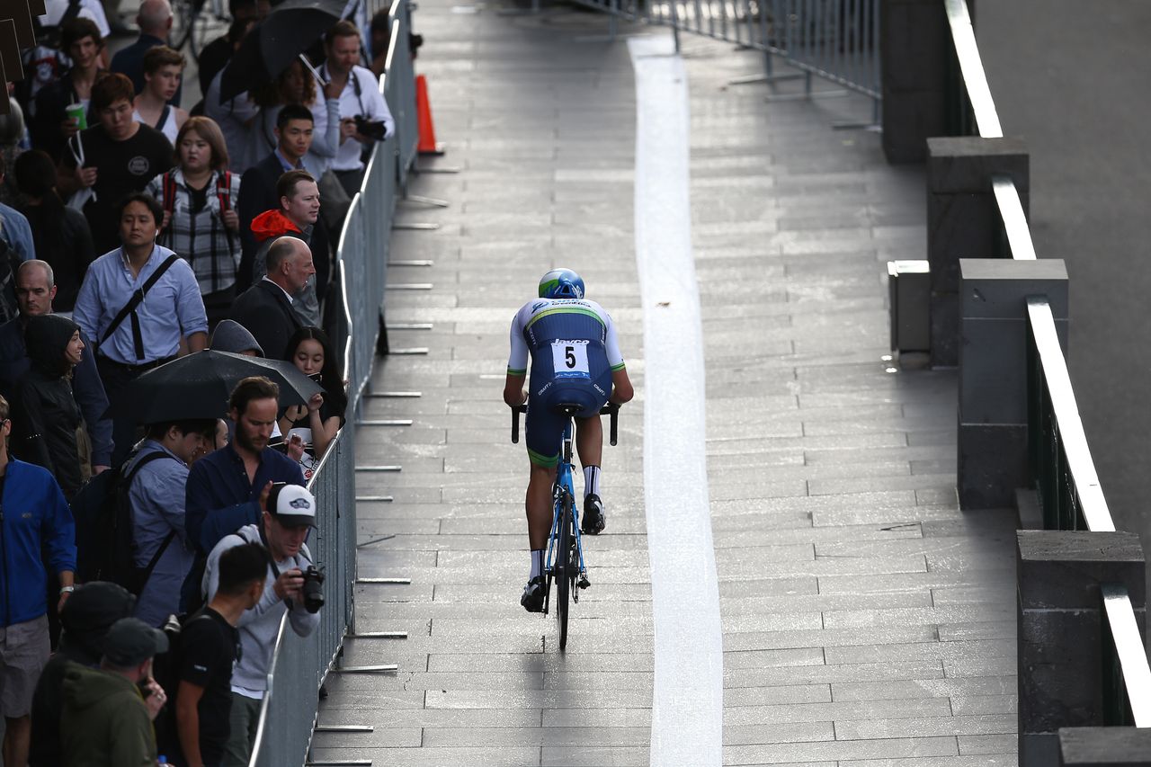 Sam Bewley out on course