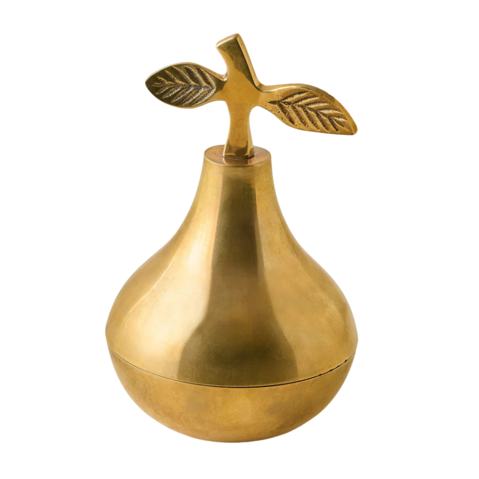 a mini brass pear