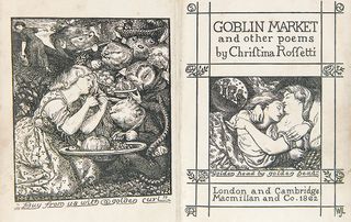 Dante Gabriel Rossetti's cover illustration for one of his sister's collections ©Collection of Stephen Calloway/Watts Gallery