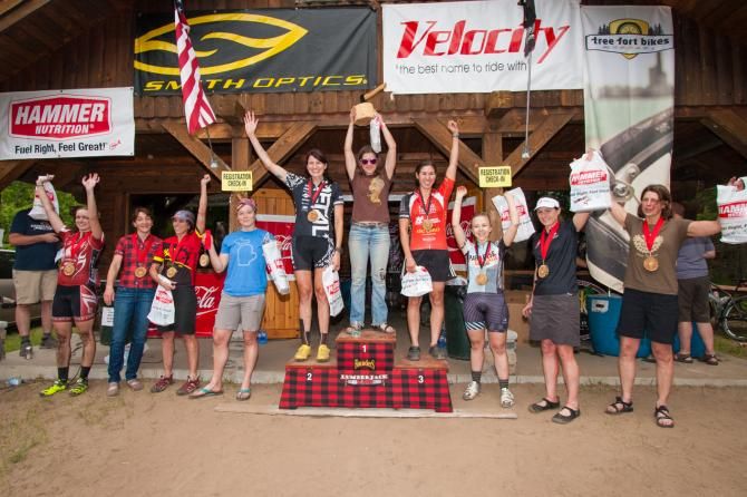 Lumberjack 100 women's open podium