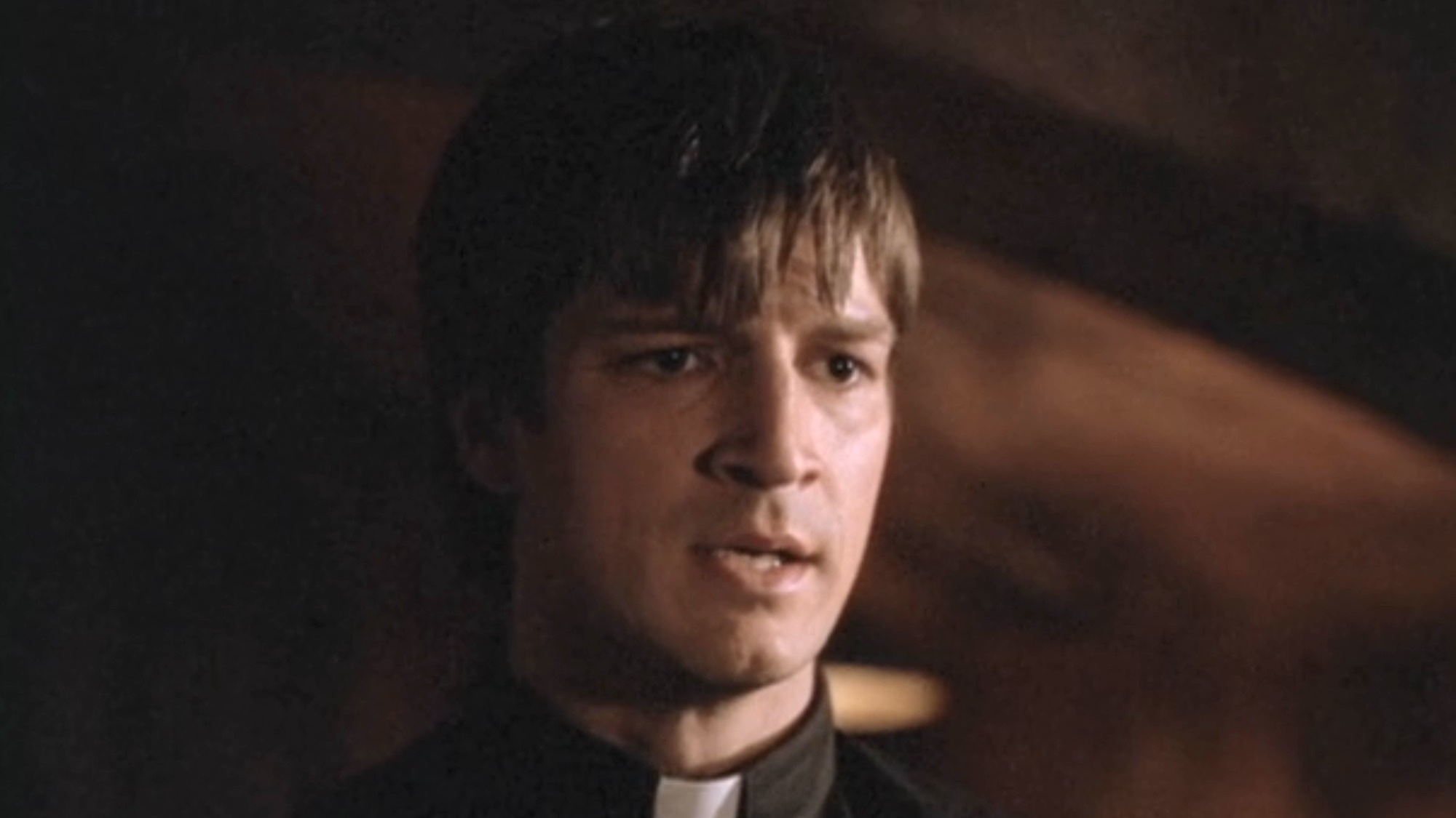 Nathan Fillion's Caleb talking to Buffy.
