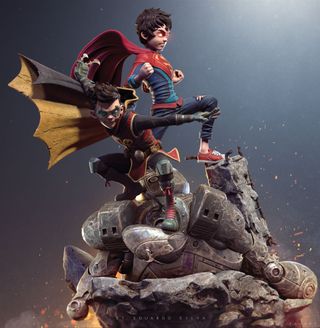 3d superheroes