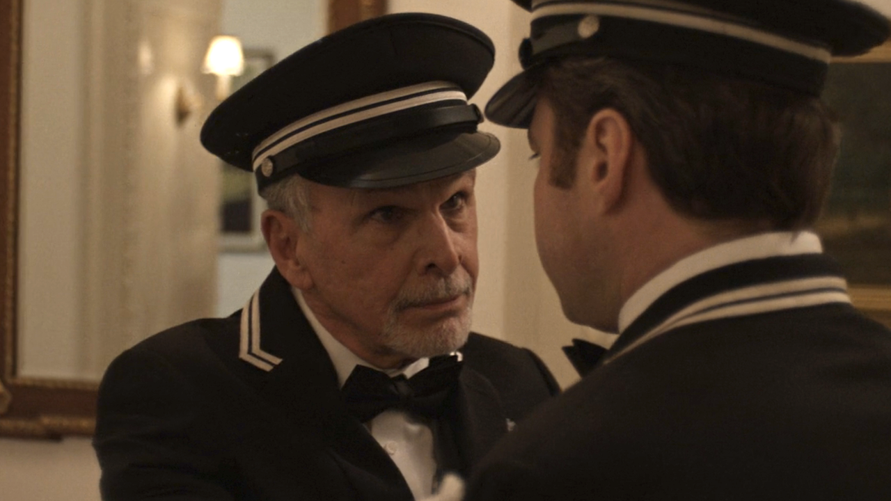 Tony Plana as George talking to young Lester in Only Murders in the Building