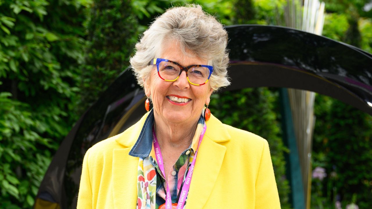 Prue Leith pictured at the RHS Chelsea Flower Show at the Royal Hospital Chelsea in London