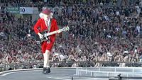 Angus Young onstage in Seville