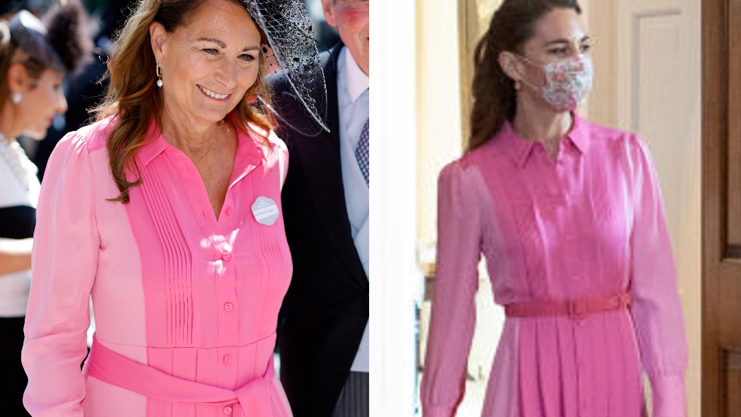 Kate middleton pink lace dress best sale