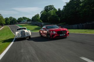 Bentley Continental GT Speed alongside the original R-Type Continental