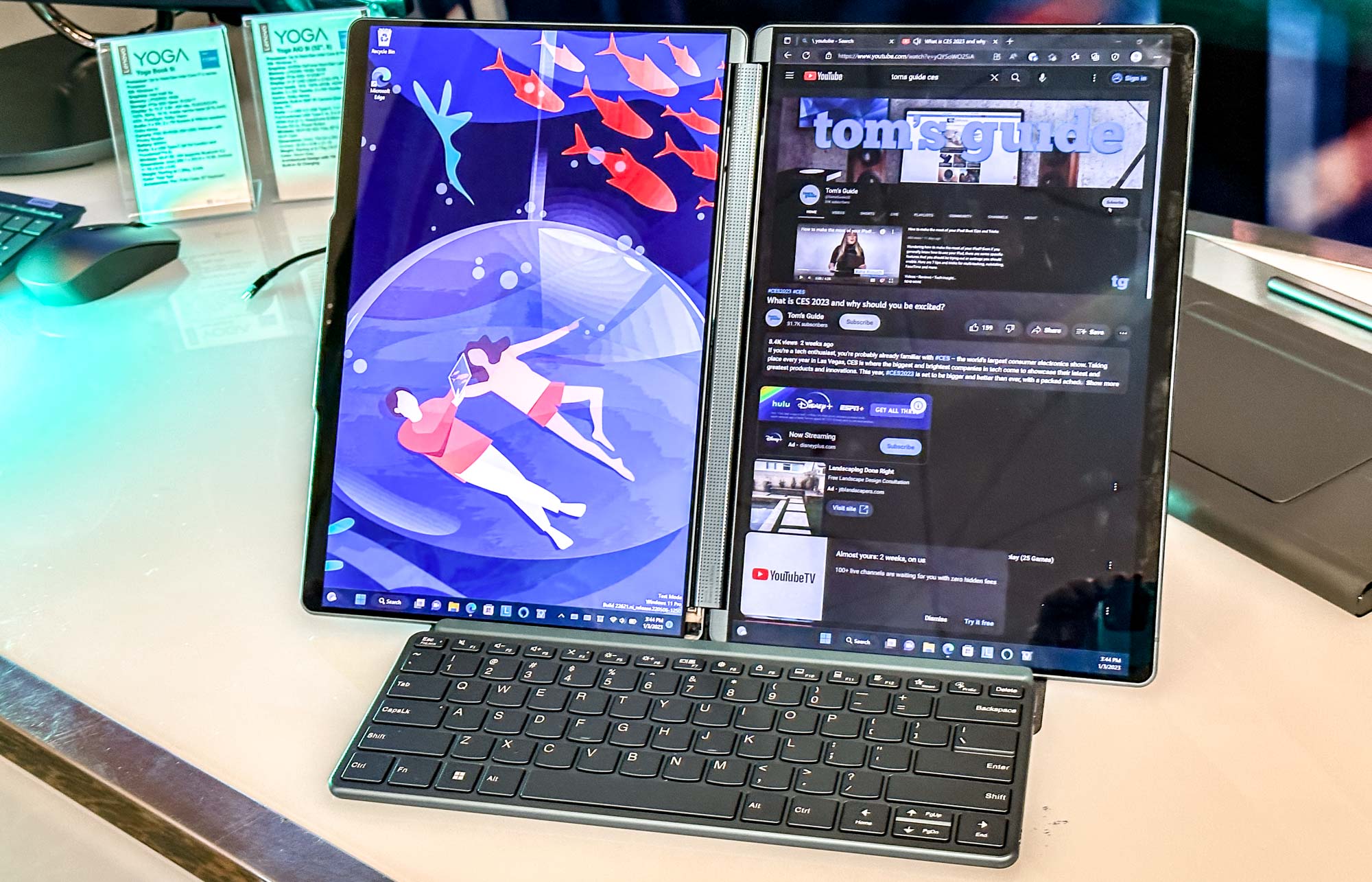 بررسی لپتاپ Lenovo Yoga Book 9i