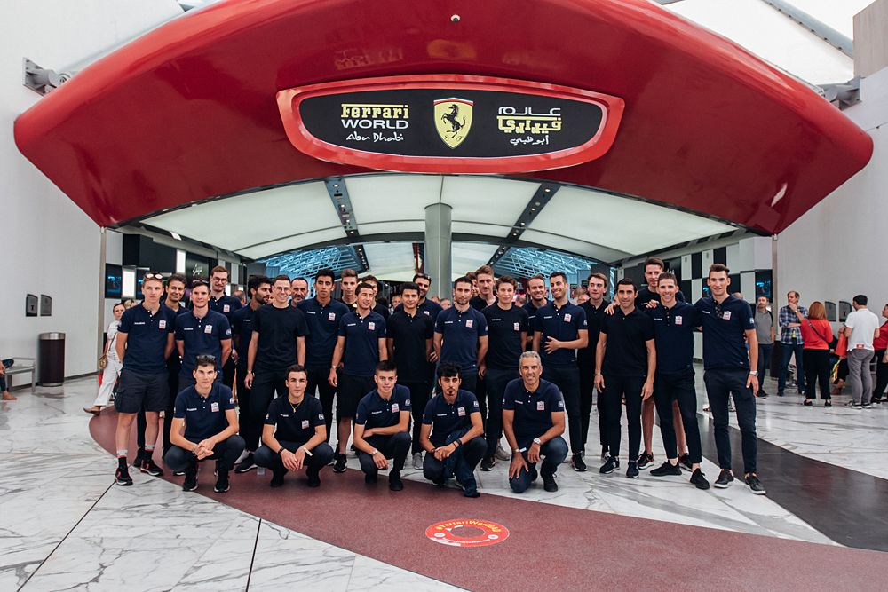 UAE Team Emirates training camp at Ferrari World