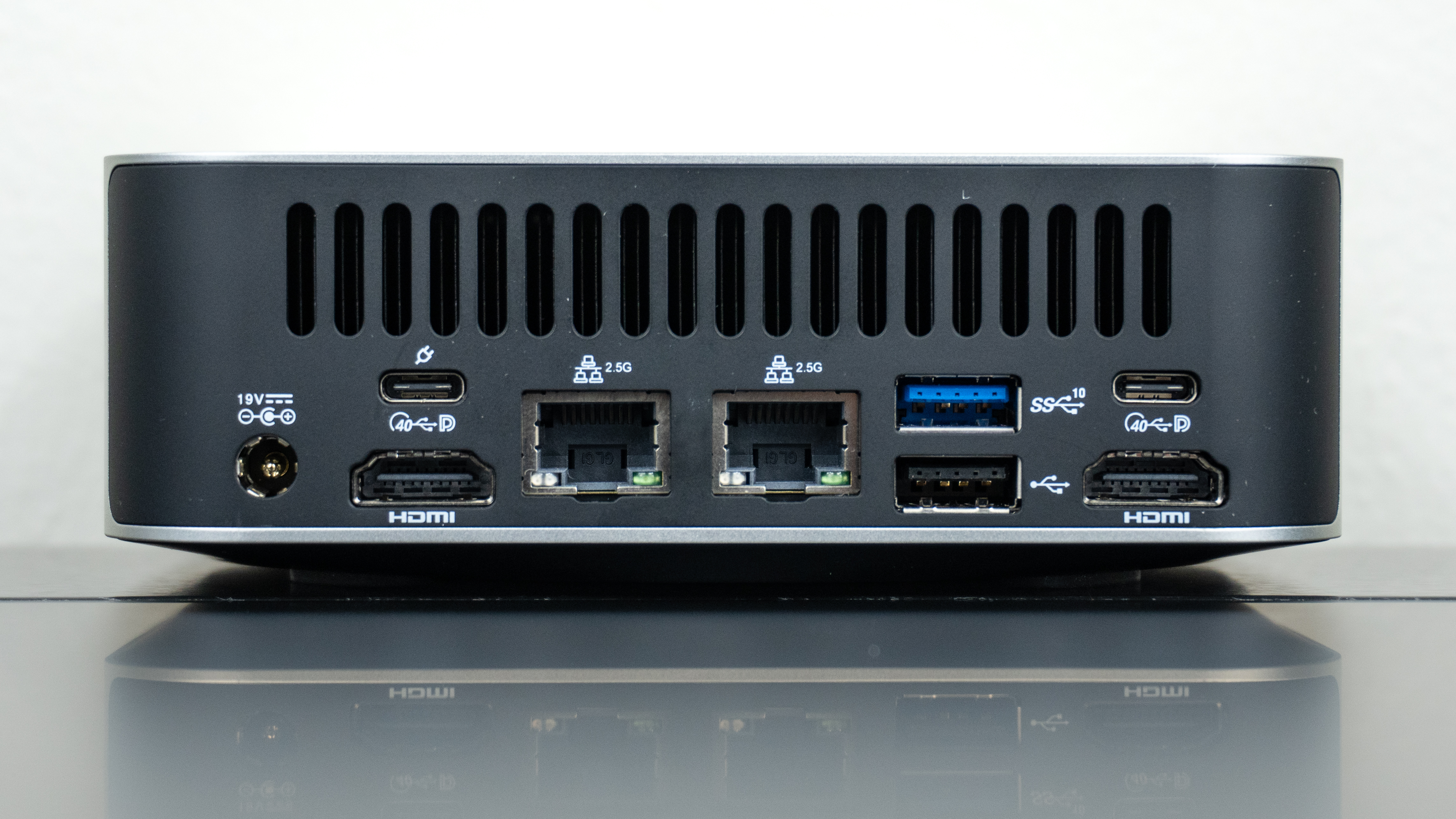 The rear ports on the Geekom A9 Max 2026 Edition