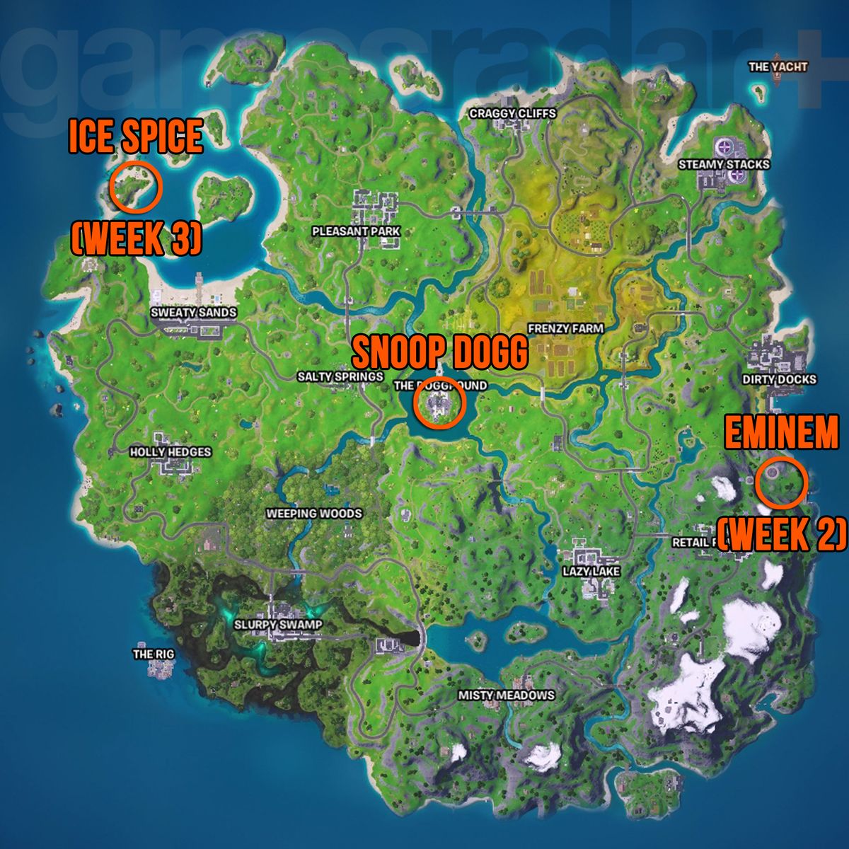 Where to find all of the Fortnite rappers including Snoop Dogg, Eminem ...