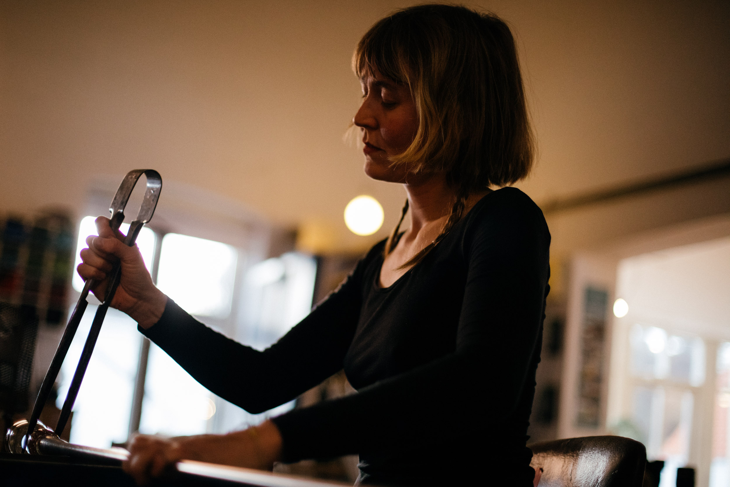 Silje Lindrup works in glass