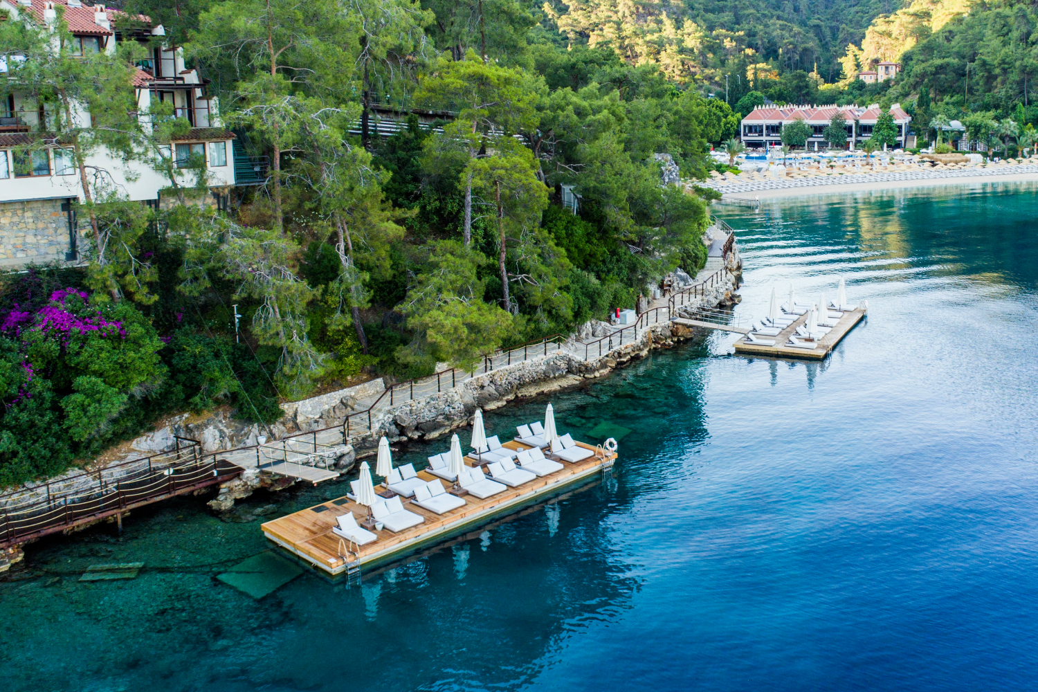 Private beach at the Hillside Beach Club