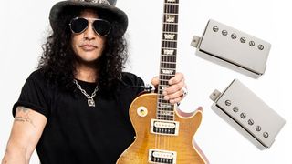 The Seymour Duncan Slash 2.0 Signature Humbuckers are wound a little hotter, a little louder than his APH-2 model, but retain the same tone and clarity