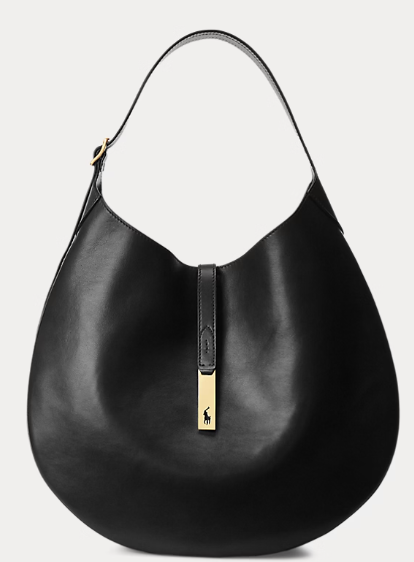 Ralph Lauren, Polo ID Calfskin Large Shoulder Bag