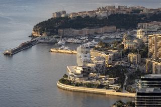 aerial of Mareterra neighbourhood in monaco