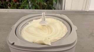 Ice cream in the Cuisinart Solo Scoops Ice Cream Maker