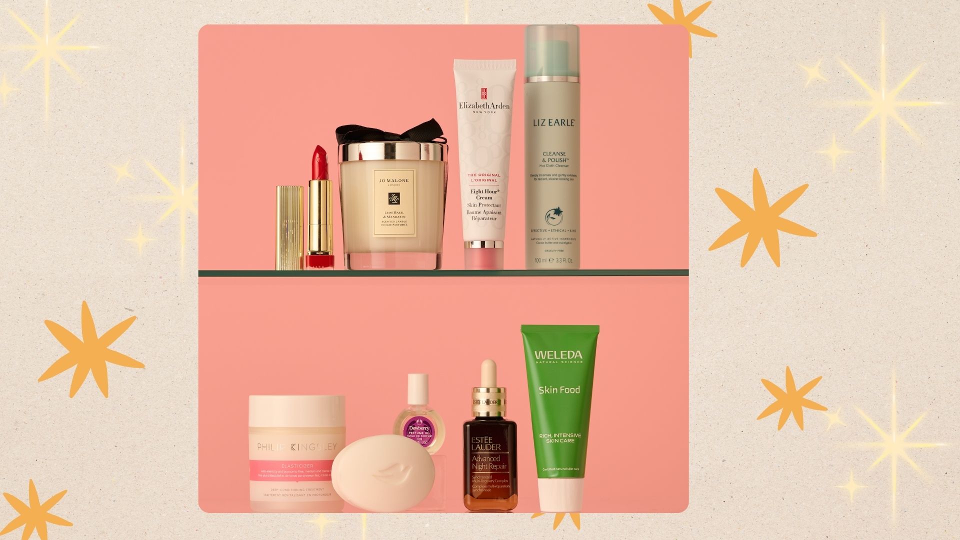 A still life images of the icons chosen as the winners in the woman&amp;home beauty awards 2026