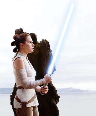 Rey Star Wars painting