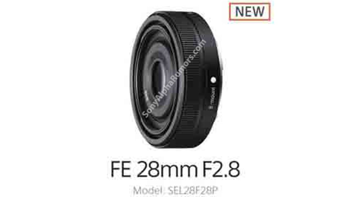 Possible new Sony 28mm pancake lens