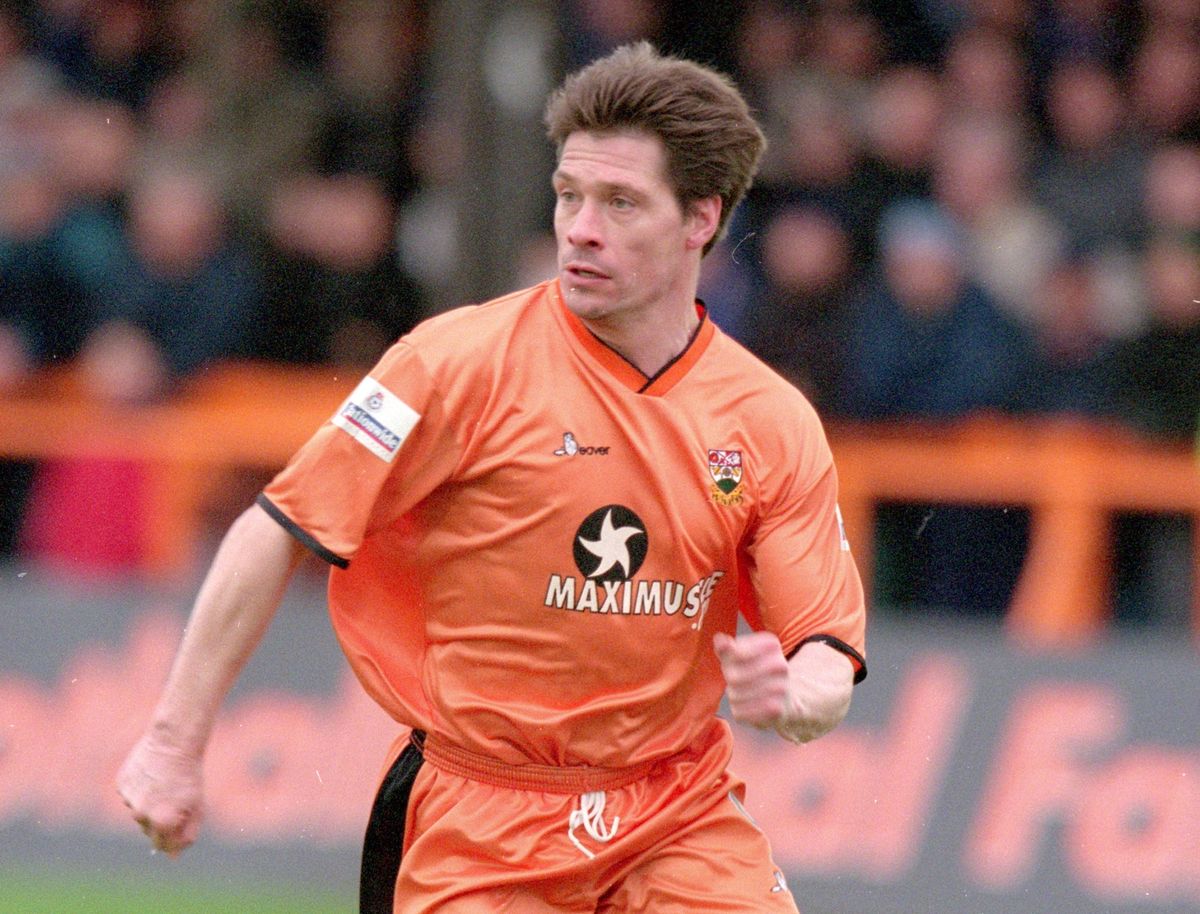 Tony Cottee playing for Barnet in 2000