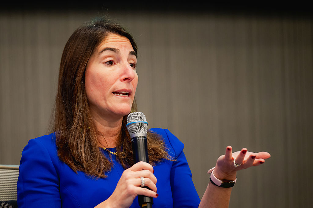 Cleveland Federal Reserve President Beth Hammack speaks at a conference