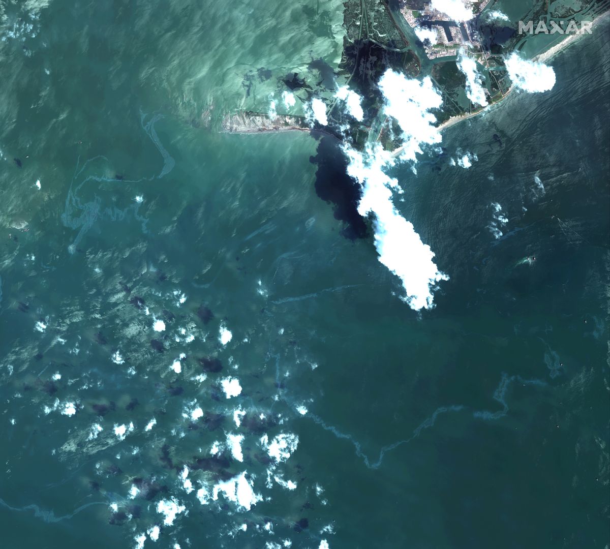 In Hurricane Ida's wake, satellite images show oil slicks in Gulf of Mexico