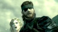 Snake and Eva wearing shocked expressions.
