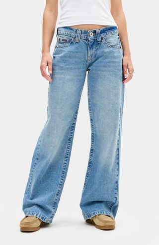 Kayla Low Rider Wide Leg Jeans