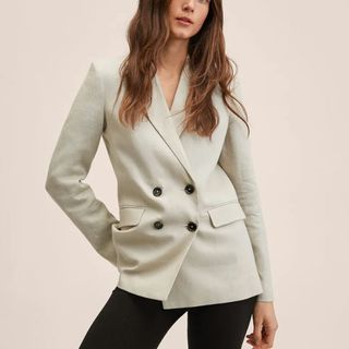 Mango blazer in cream