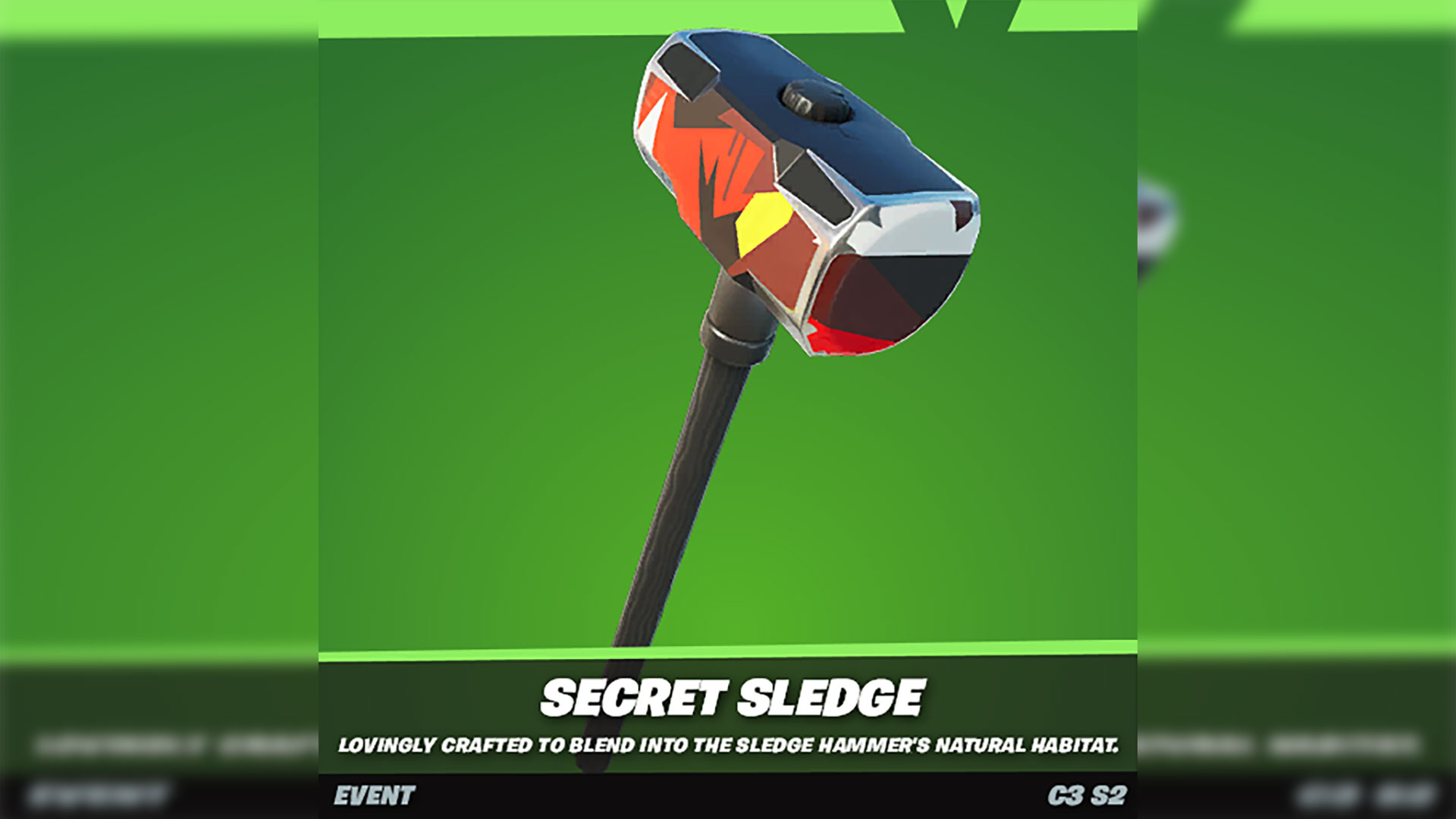 Fortnite Secret Sledge pickaxe