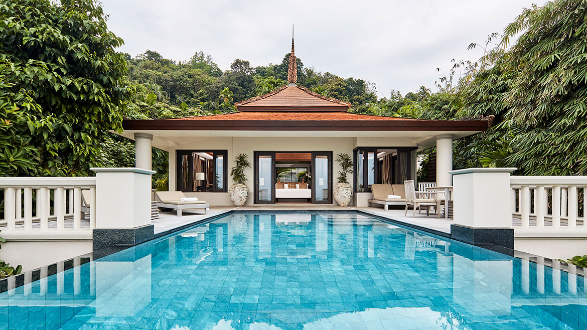 Villa and pool at Trisara