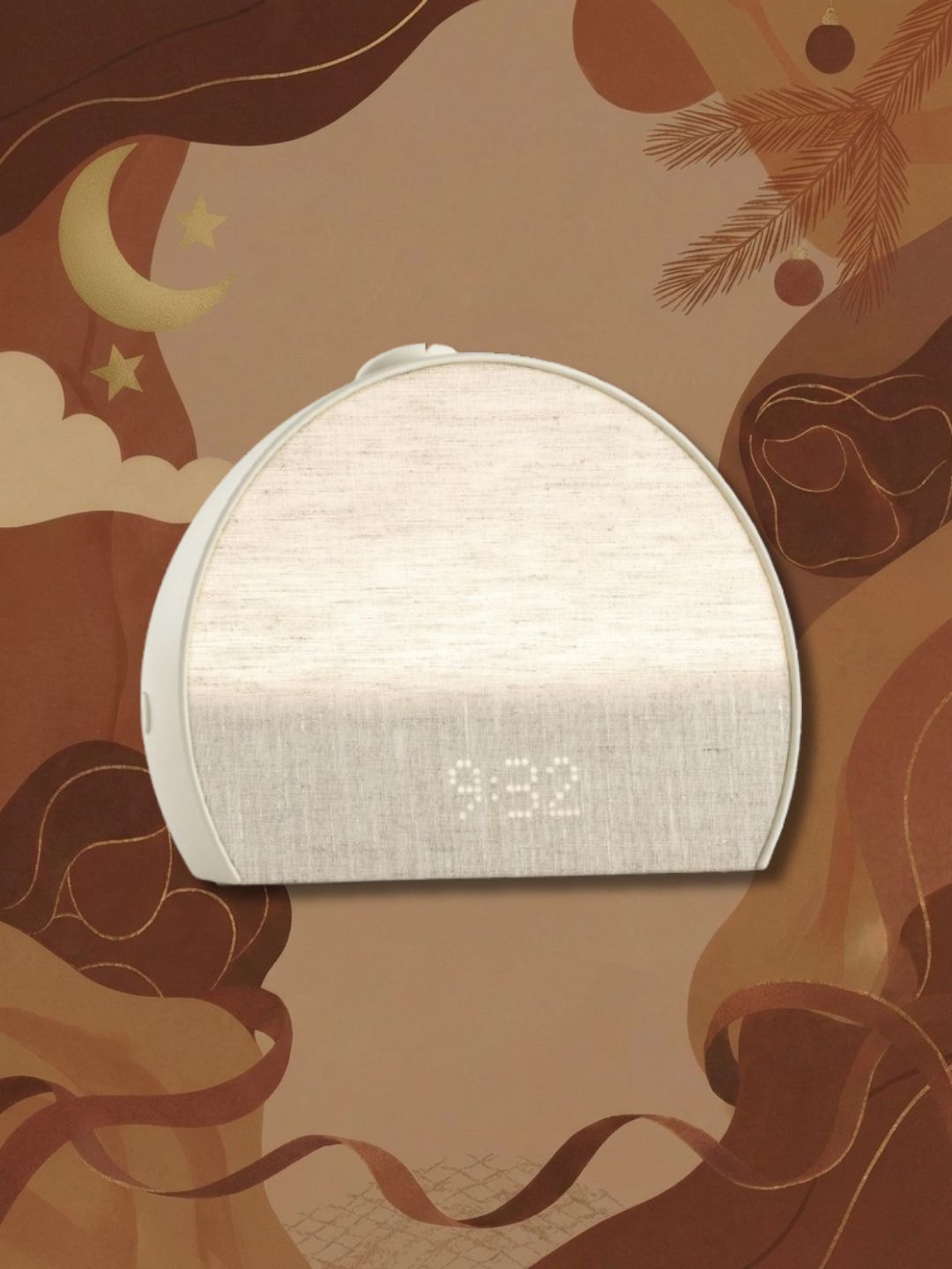 Hatch Restore 3 on brown Christmas abstract graphic background 